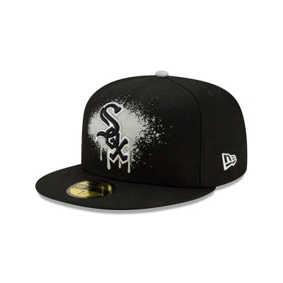 Sapca New Era Chicago White Sox MLB Drip Front 59FIFTY Fitted - Negrii